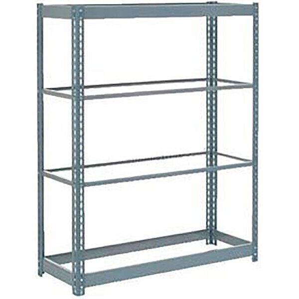 Heavy Duty Shelving 48W x 18D x 72H With 4 Shelves, No Deck, Gray